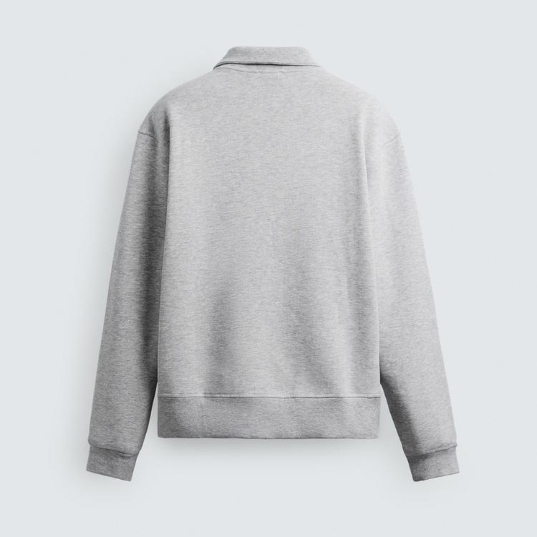 R&L™  BASIC QUARTER-ZIP GREY