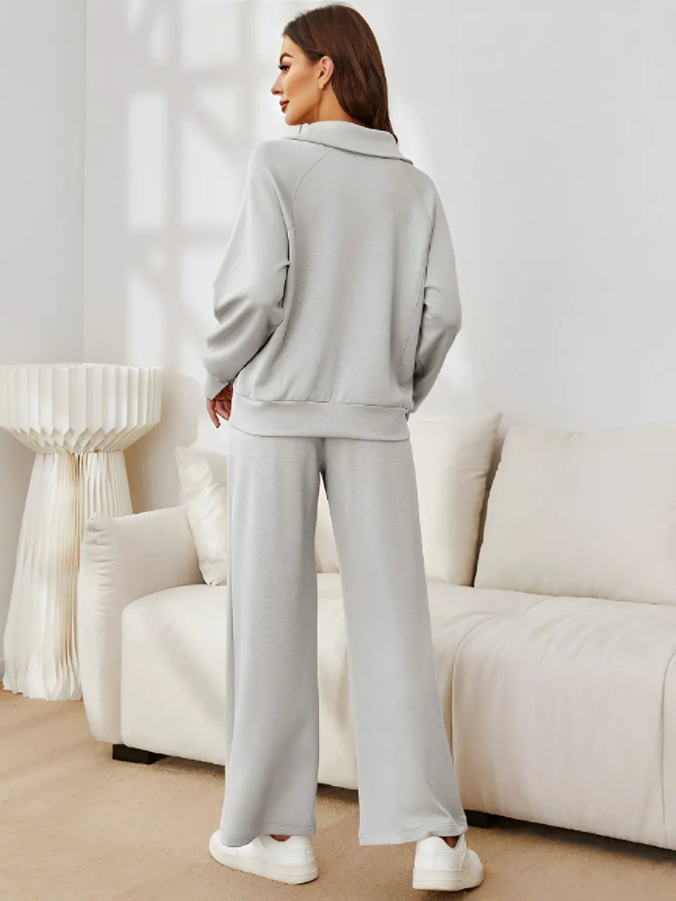 Aluzi Turtleneck Sweater and Drawstring Trousers