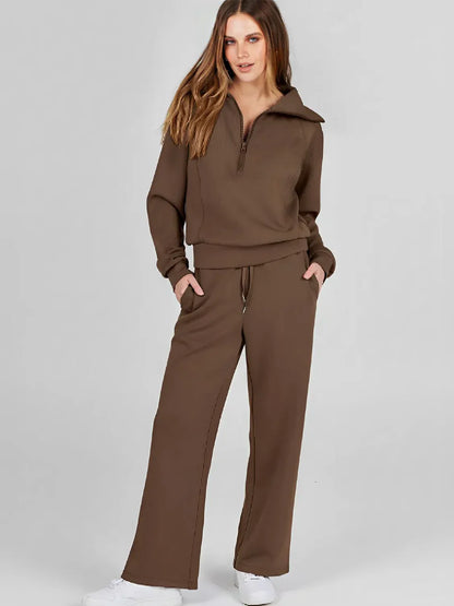 Aluzi Turtleneck Sweater and Drawstring Trousers