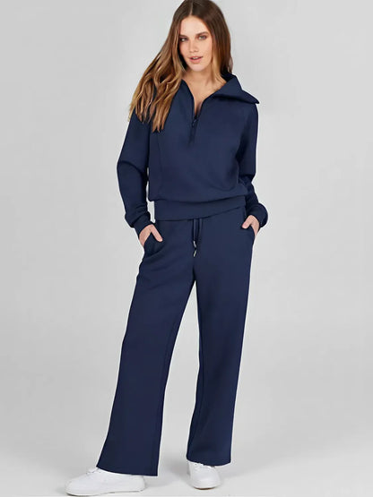 Aluzi Turtleneck Sweater and Drawstring Trousers