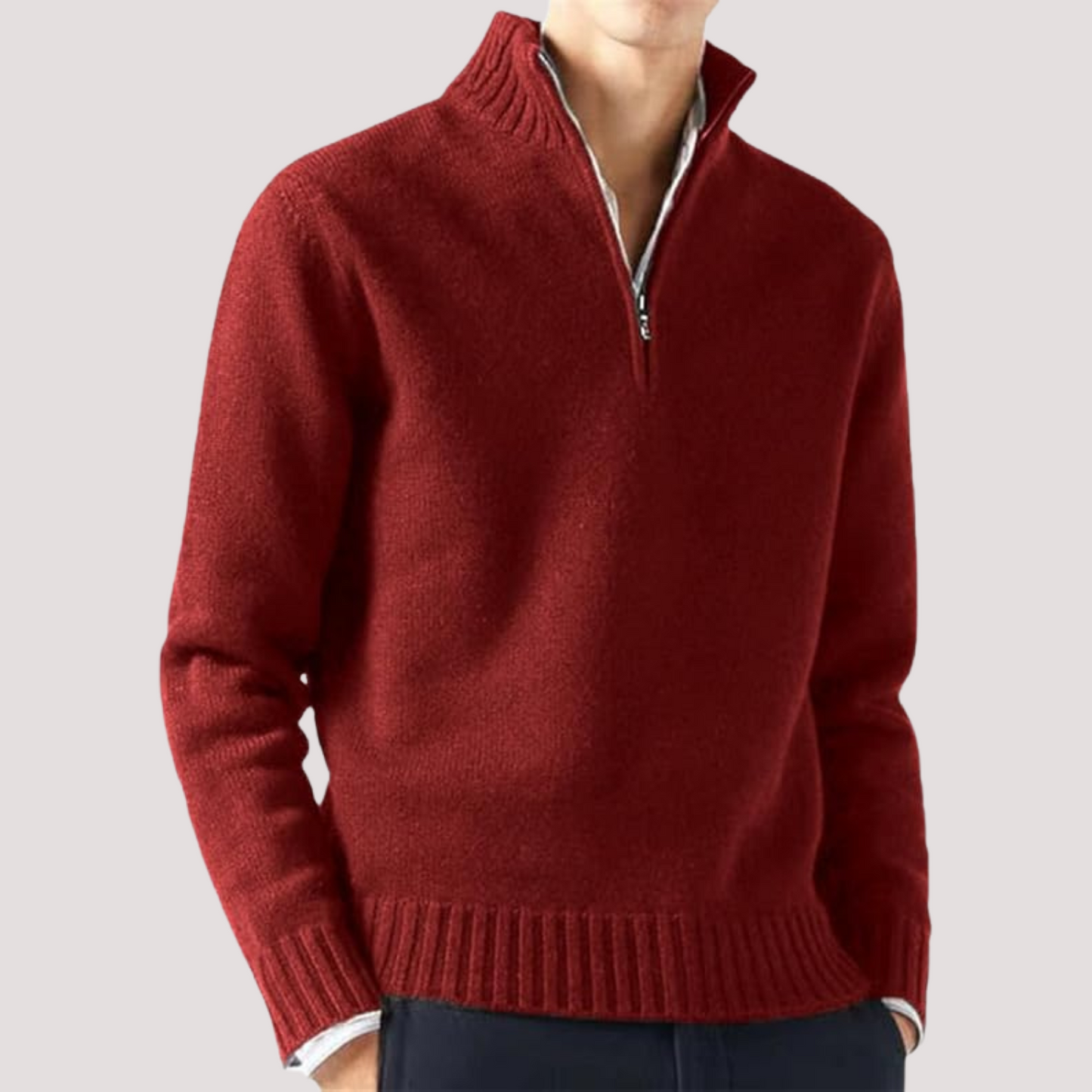 Turtleneck pullover sweater