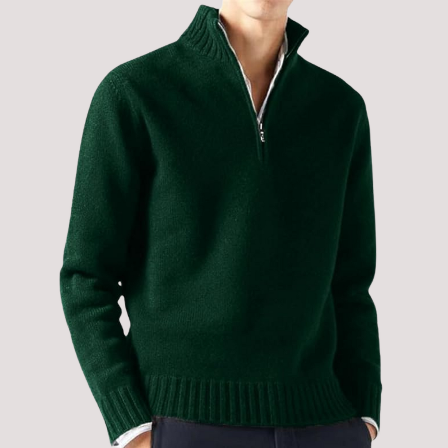 Turtleneck pullover sweater