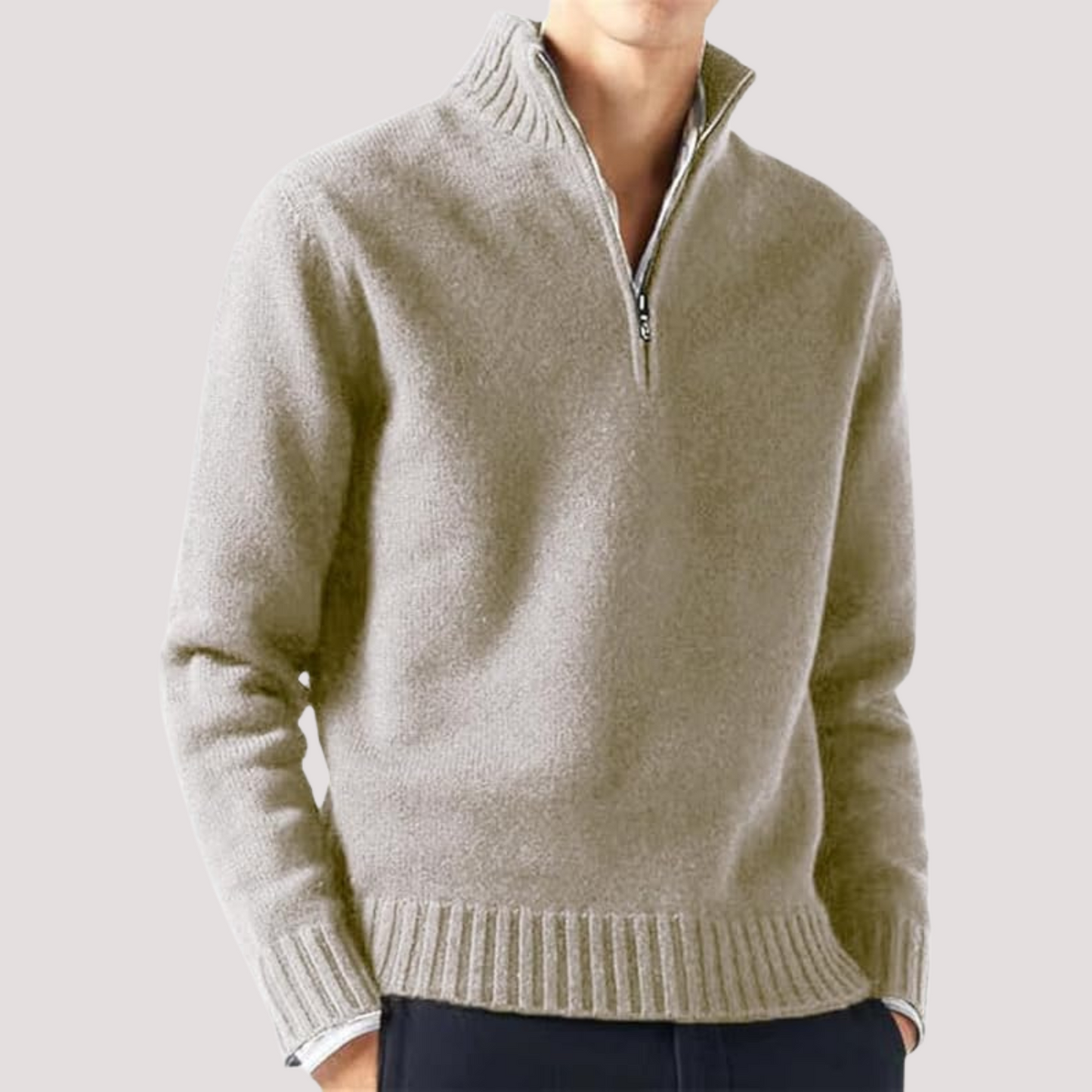 Turtleneck pullover sweater