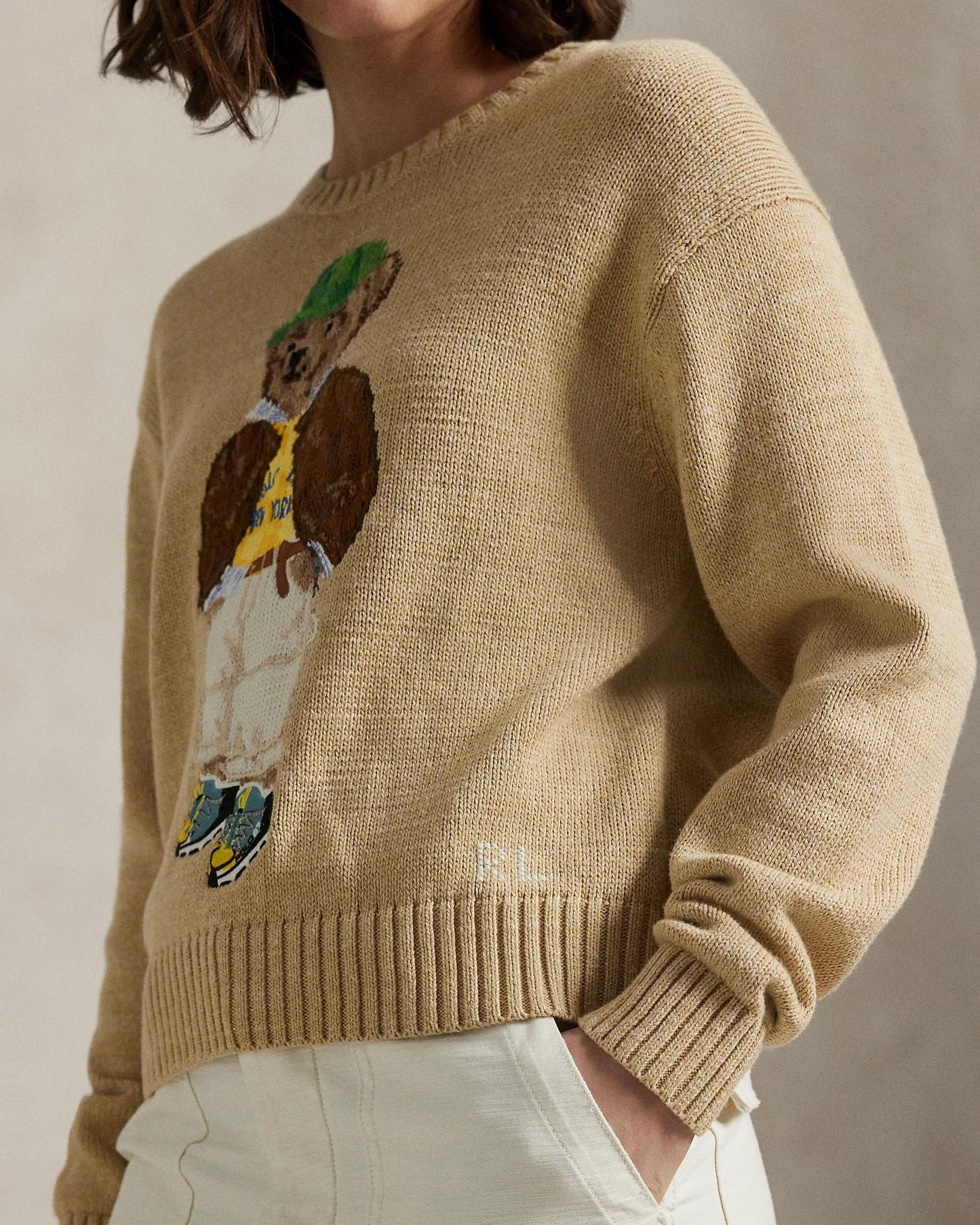 RL Sweater | Beige Bear Polo