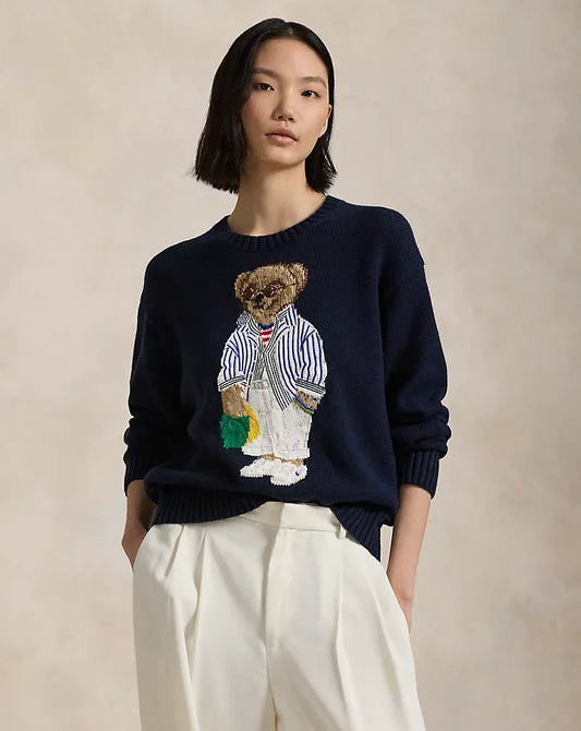 RL Sweater | Navy Blue Bear Polo